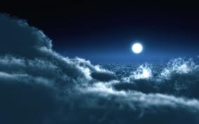 Moon over clouds http://wallpaperscrunch.com/view/moon-over-clouds-wallpaper-8017-1440x900.html