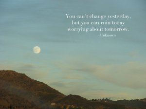 Don't ruin tomorrow