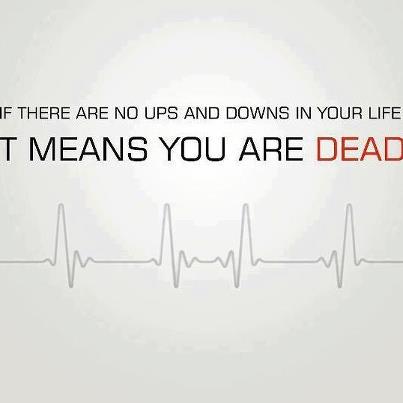 The ups and downs of life