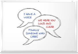 a voice